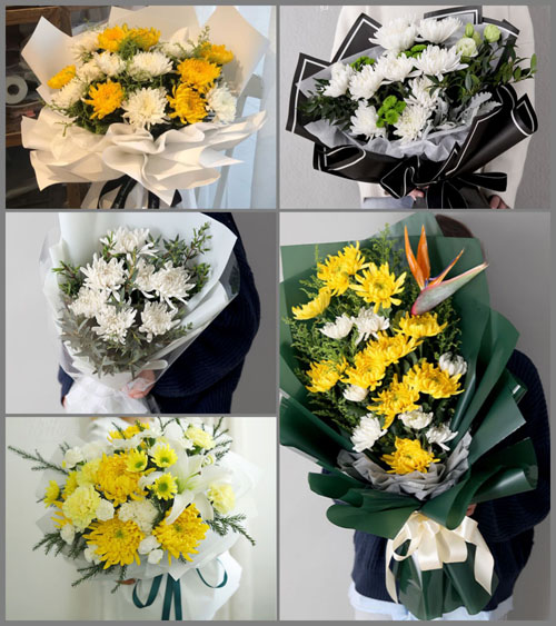 浙江省台州玉环县清港镇垟根村白事花束代送